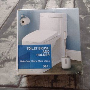 Toilet Brush and Holder (Compact Size)